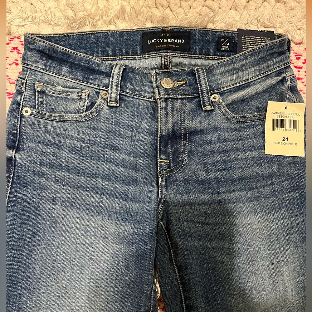 NWT Lucky Brand jeans Stella Skinny, Sz 00/24 Ankle